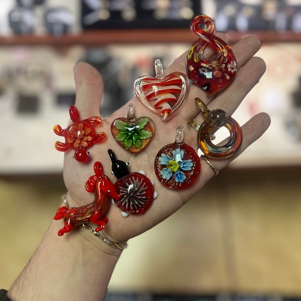 Heady Glass Pendant Etsy