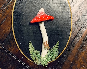 Forest Mushroom Wall Hanging | Handmade Cottagecore | Unique Decor