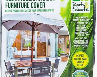 Rectangular Garden Furniture Cover. Green.