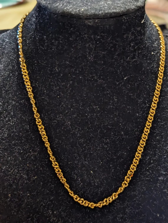 Monet Gold Tone Braided Necklace