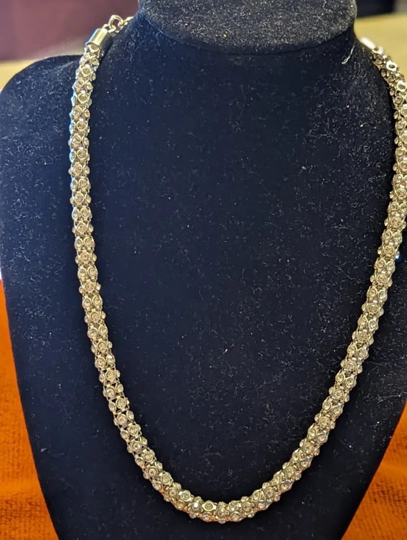 Swarovski Silver Tone Crystal Necklace, Jewelry, … - image 1