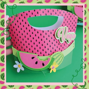 Watermelon Favor Box,Watermelon Party Decoration,Watermelon Personalized Favor Box,Personalized Box Watermelon,Watermelon Birthday