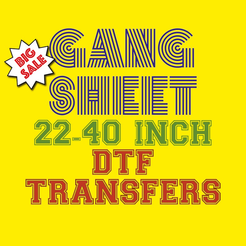 Dtf Custom Transfers Ready To Press Dtf Transfers Gang Sheet 22 40