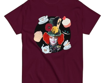 Wonderland Dream Graphic Art Camiseta (Unisex) - Camiseta Fantasy Street Skater - Camiseta de estilo caprichoso - Camisas de vibración coloridas - Tops mágicos