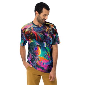 Solar Ether Graphic Art Psychedelic T-Shirt (Unisex) Vibrant Trippy Tees - Trippy Streetwear