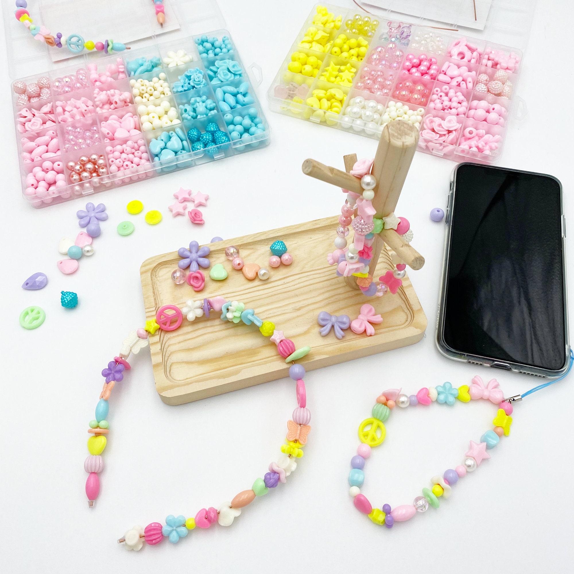 Jewellerry Making Kit Teens Girls Adults 1220 Pieces of Jewelry Boho Beads Necklace  Bracelet Earrings DIY Hobby Kit Gift Set 