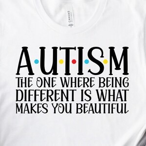 Autism The One Where Being Different, What Makes You Beautiful, Autism Shirt, Neurodiversity Shirt, Inclusion Shirt, Autism Acceptance Shirt