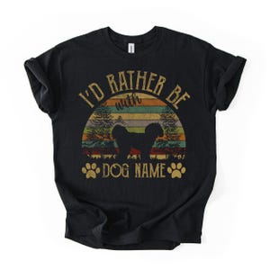 Cavapoo Personalized Tshirt, I'd Rather Be Dog Name Hoodie Sweatshirt Gift Mug Tank Top