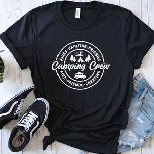 Camping Crew 2025 T Shirt, Summer Vacation, Camp Life Shirt, Camping Friend Gift, Summer Camp Shirt, Camping Shirts, Camp Adventure Shirts