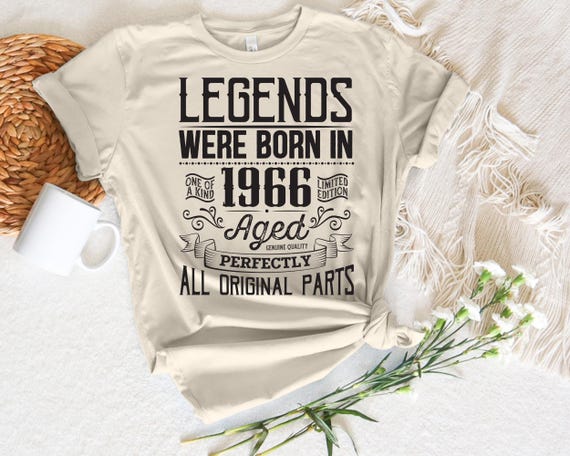 59th Birthday Gift Shirt For Men - Vintage 'Original Parts 1966' Retro Design T-Shirt - View #4