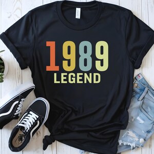 Legend 1989 T Shirt, 36th Birthday Tee, Classic 1989 Gift, Living Legend, Birthday Gifts, Funny Gift for Him for Her, Legend Mom Dad T Shirt