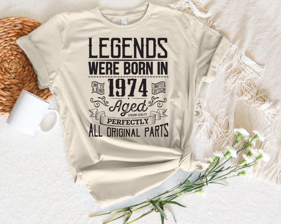 Awesome Since 1974 51st Birthday T-Shirt - Custom Men's Birthday Gift, Soft Cotton, Multiple Colors