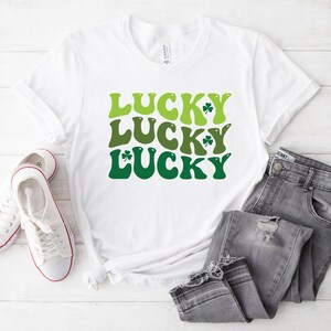 Lucky T Shirt, St. Patrick&#39;s Day Shirt, St. Patrick&#39;s Day T-Shirt for Women, St. Patrick&#39;s Shirt for Men, Luck of the Irish, Shamrock Shirts