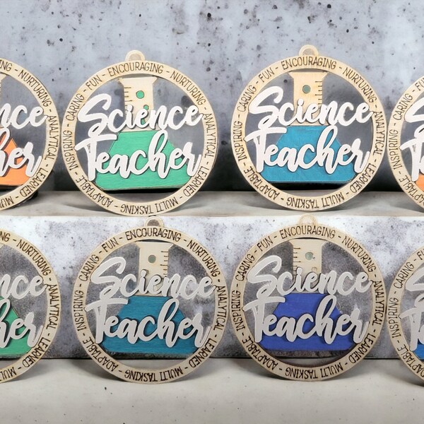 Science Teacher Christmas Ornaments