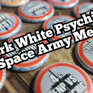 Dark White Psychic Space Army Men INDEX Reminder tokens