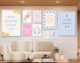 Esthetician Retro Poster | Facial Room Decor | Vintage Skincare Poster | Facialist Printable