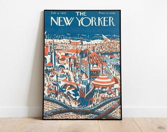 The New Yorker Magazine Cover| Wall Art Gallery | Magazine Cover Art | Home Decor