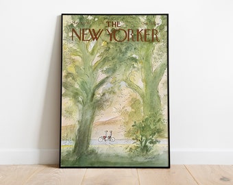 The New Yorker, Magazine Cover , New Yorker May 7 1979, By Sempe Poster Prints , Wall Art , Vintage Art,