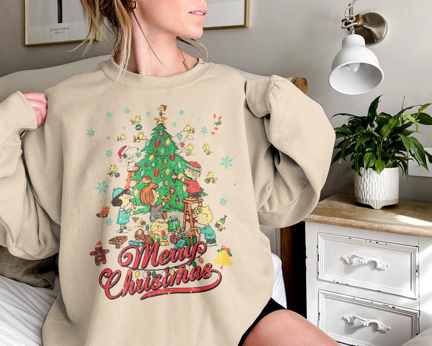 Snoopy Christmas Sweater - Etsy UK