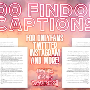 100 Findom Captions - Instagram, Onlyfans, Loyalfans, Twitter, Adult Content Creator, Sex Worker