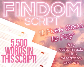 Findom Script per video o audio - Dominazione finanziaria delle donne Contenuti di lavoro sessuale, Onlyfans, iWantClips, ManyVids, Clips4Sale, LoyalFans #1