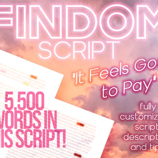 Findom Script for Video or Audio - Femdom Financial Domination Sex Work Content, Onlyfans, iWantClips, ManyVids, Clips4Sale, LoyalFans #1