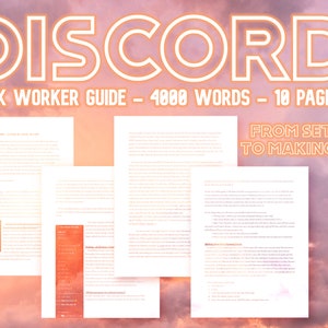 Discord for the Sex Worker : A Comprehensive and Long Guide (10 pages!)