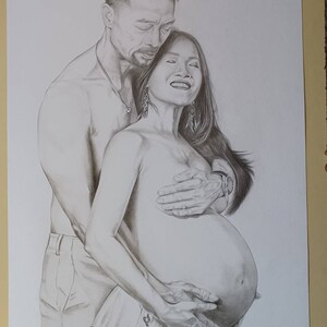 Pregnancy Belly Drawing Sketch Art