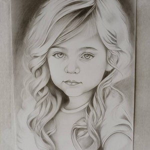 Personal Made To Order Pencil Hand Drawn Portrait From Photo image 7