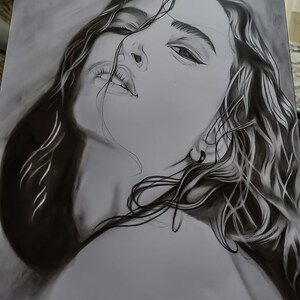 Personal Made To Order Pencil Hand Drawn Portrait From Photo image 3