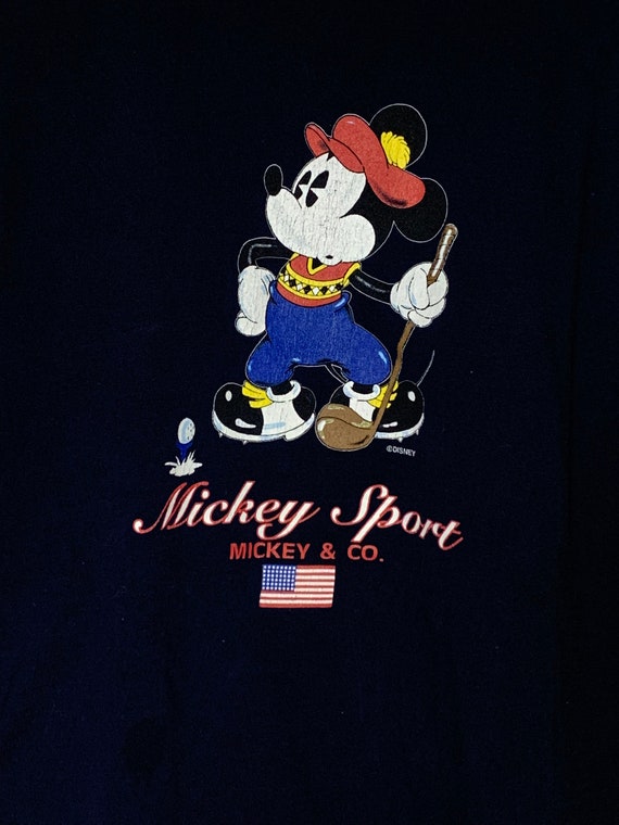 Vintage 90s Mickey & Co. Mickey Sport T-shirt - image 2