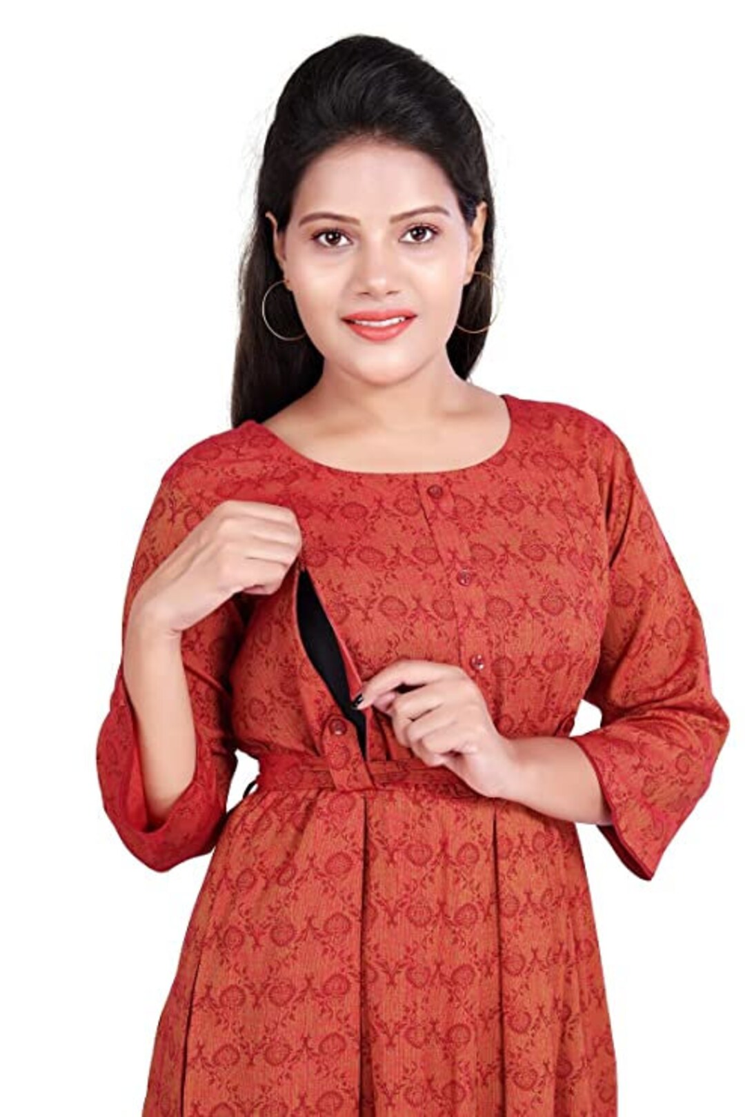 PRINTED FULL LENGTH Nursing Gown for Mommy Maternity for Etsy