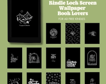 Book Lovers Kindle Lock Screen Wallpaper Bundle