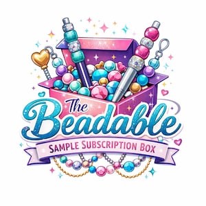 Bead Sample Subscription Box | Monthly Bead Grab Bag | Beadable Items Box Option | Craft Beads Subscription | Gift Subscription |