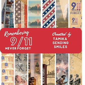 11 septembre une collection de papier numérique hommage aux pompiers de scrapbooking fabrication de cartes art mural invitations albums photo papeterie
