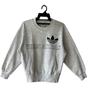 Vintage 90’e Adidas Big Logo Sweatshirt Vintage Adidas Crewneck Vintage Pullover Rare Adidas Spellout Sweater Medium Size (M)