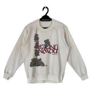 Vintage 90&#39;s Under Down Koala Australia Sweatshirt Vintage Animal Crewneck Australia Pullover Cute Koala  Graphic Sweater Size Medium