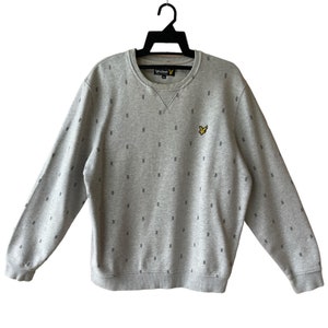 Vintage Lyle & Scott Sweatshirt Crewneck Small Logo Spellout Lyle And Scott Design Sweater Pullover Lyle And Scott Jumper Urban Style Street