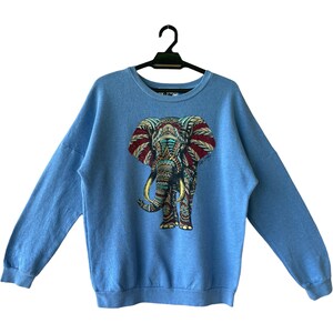 Rare Riot Society Elephants Los Angeles Big Logo Spellout Vintage Crewneck Sweatshirt Jumper Pullover Style Fashion Designer Size Xsmall Etsy