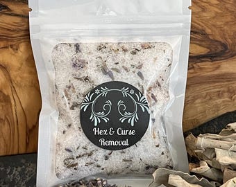 Curse Removal Bath Salt | Negative Energy Cleansing & Spiritual Protection | Reversal of Bad Luck