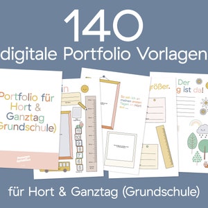 140 Digital Portfolio Templates · After-school & All-Day Care (Primary School) · DinA4
