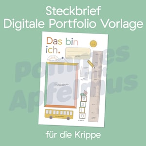 Profile · Digital portfolio template · Nursery (daycare center) · DinA4