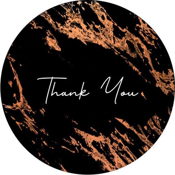 Thank You Sticker Etsy