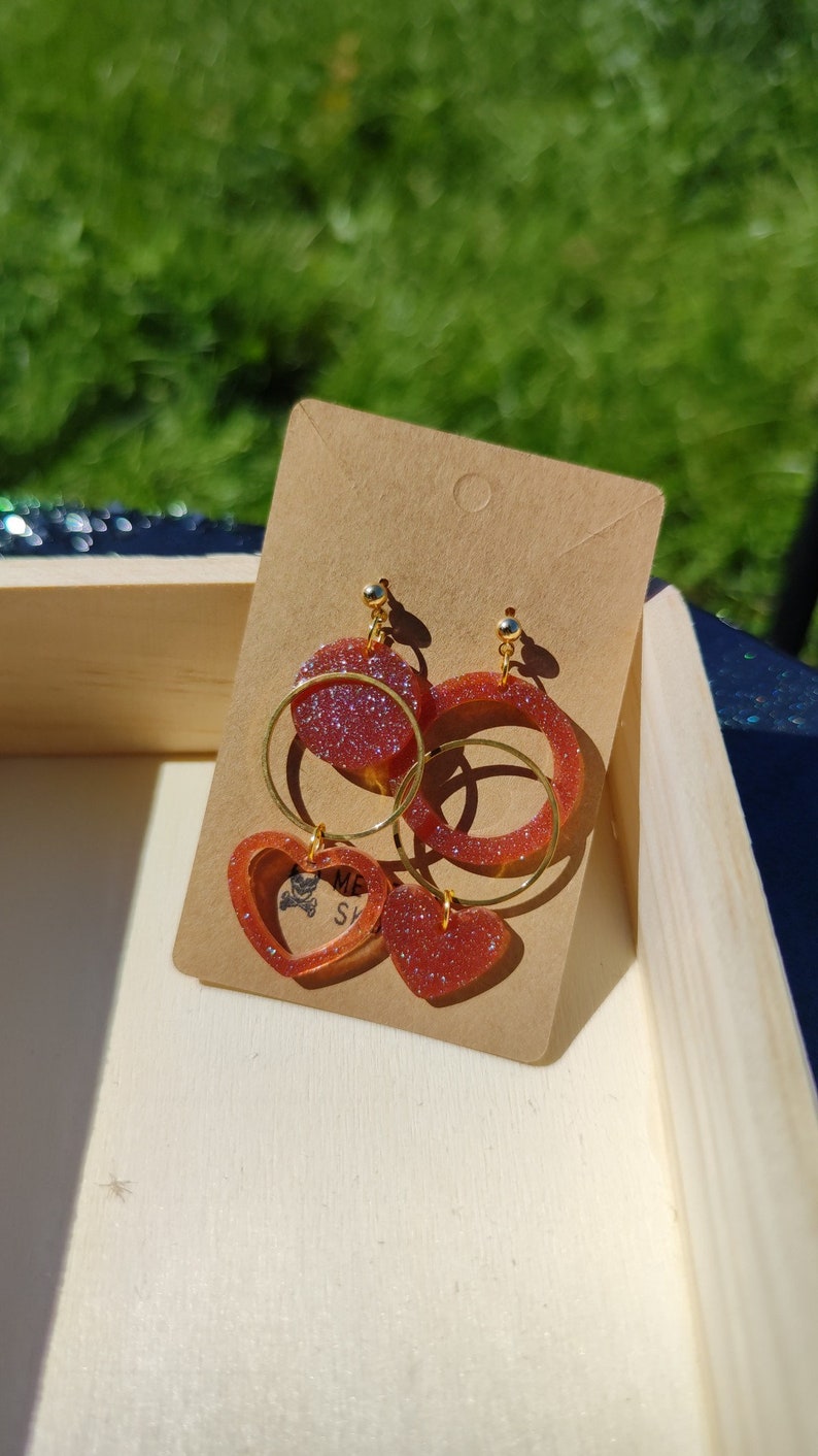 Boucles D'oreilles Pin Up Nœud Papillon Noir - Fait Main En France - Rétro - Neuf Sans Emballage