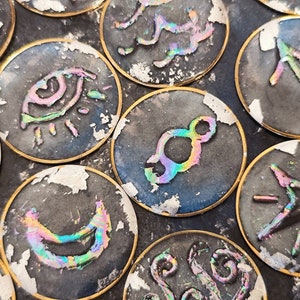 Kit Coffret Divination Planche Ouija Runes De Sorcière Mallette De ...