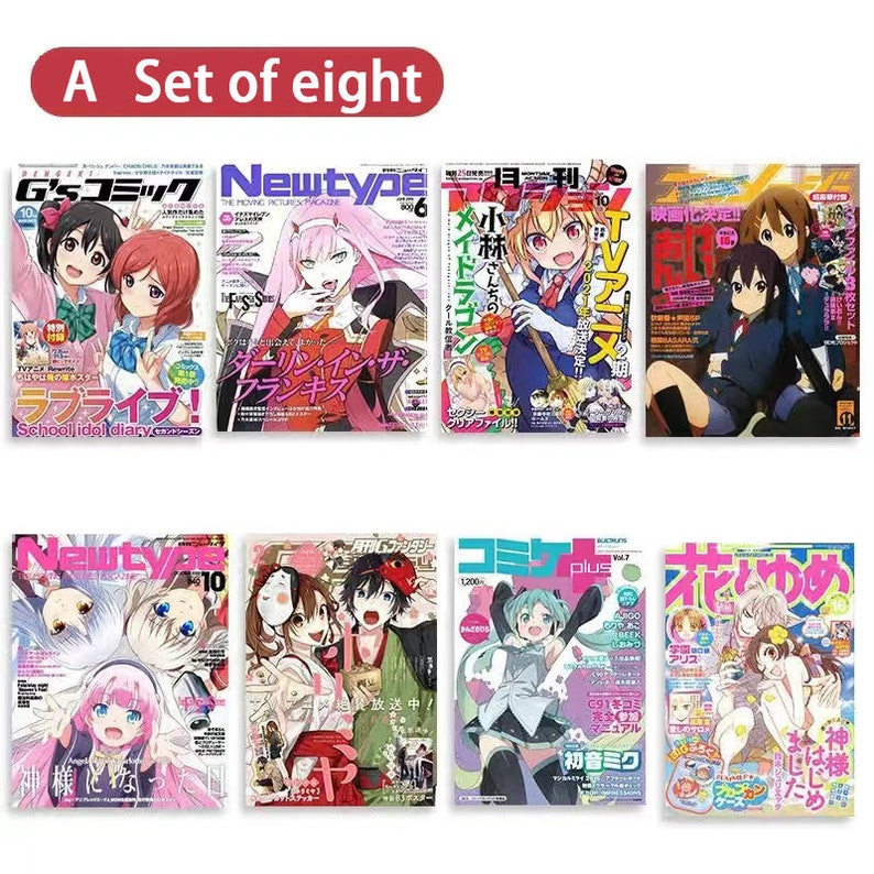 Anime Wall Decorcollage Setroom Decoration Poster Art Etsy