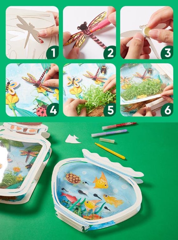 World in a Bottle Handmade DIY for Kids, Drawing Kit, Material Kit, Craft  Activities for 3-5 Years Old, Fun Craft Kit 