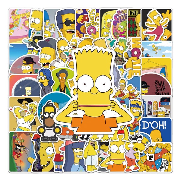 200pcs Cartoon TV Character Themed Vinyl Sticker Pack Decals for Laptop, Luggage,Water Bottle, Bike, Skateboard, Waterproof and UV Resistant