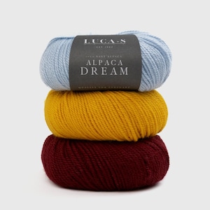 Luca-S Alpaca Dream - Filato pettinato, filato di alpaca peruviano super morbido - Perfetto per lavorare a maglia