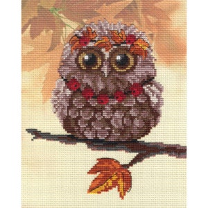 Cross Stitch Kit MP Studia - Owl - Autumn, SRK-311
